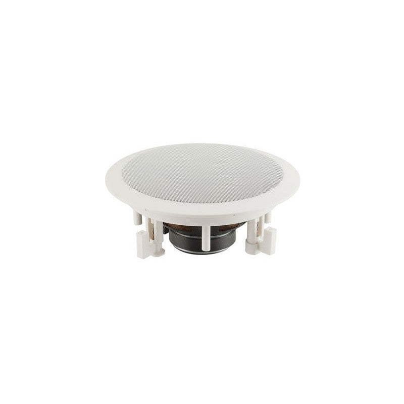Electus White 2-way 6.5" Ceiling Speaker With Swivel Tweeter 40w 8ohm 88db With Steel Mesh Grille *sold As A Pair