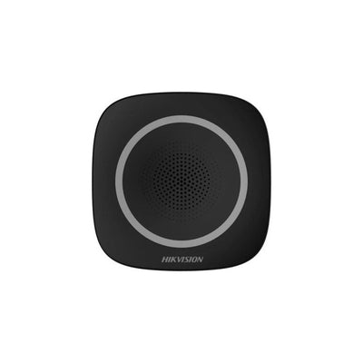 Hikvision Black Ax Pro Ds-ps1-i-wb Wireless Indoor Siren With 433mhz Two-way Communication, Adjustable Alert Tones, LED Status Indicator