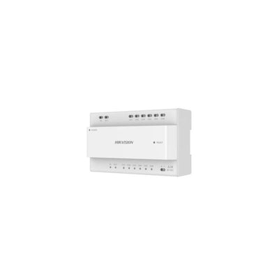 Hikvision Ds-kad7060ey-s 2-wire Hd Distributor With 8 Interface Indicators, Din Rail Installation, 48vdc Power Input & Cascade Support