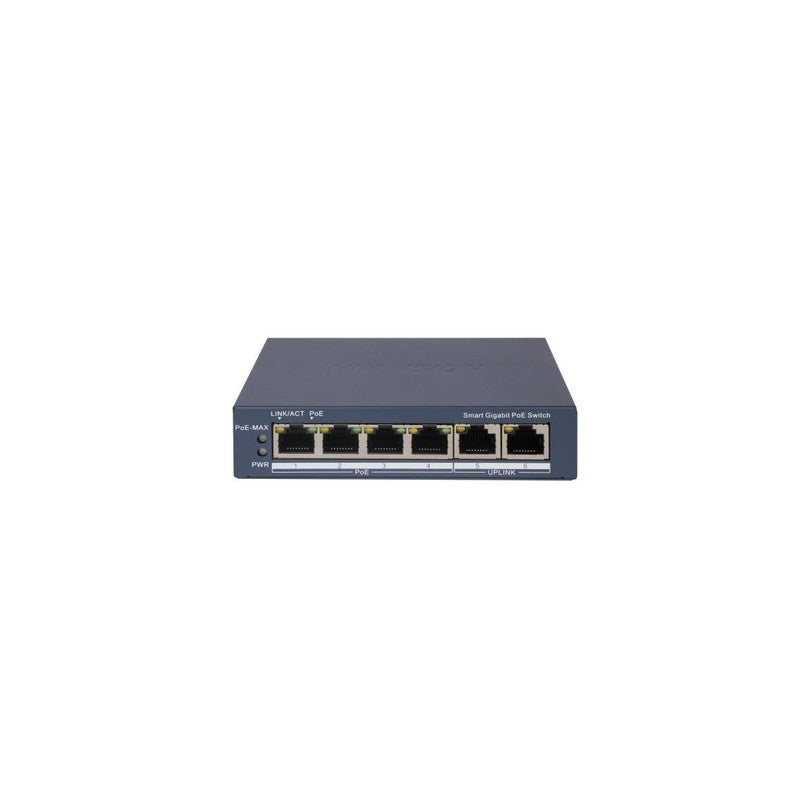Hikvision 4-port Gigabit Smart POE Ds-3e1506p-ei Switch With 60w POE Budget, 802.1q Vlan & POE Watchdog
