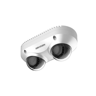 Hikvision 8MP Panovu Ds-2cd6d82g2-is Dual-directional Camera With Built-in Microphone, Poe, Ip67 & Ik10