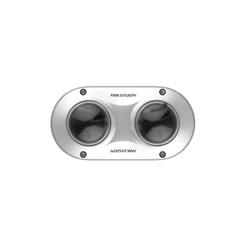 Hikvision 8MP Panovu Ds-2cd6d82g2-is Dual-directional Camera With Built-in Microphone, Poe, Ip67 & Ik10