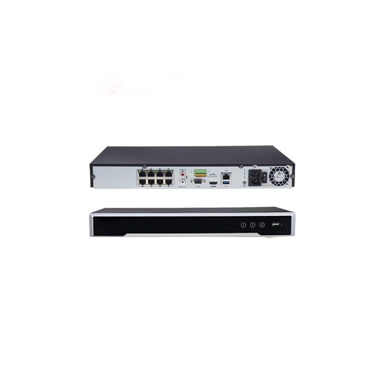 Hikvision Ds-7608ni-i2-8p 8ch POE CCTV Nvr, 80mbps 8 Pnp Ports, 4k, 2 HDD Bay + 4tb