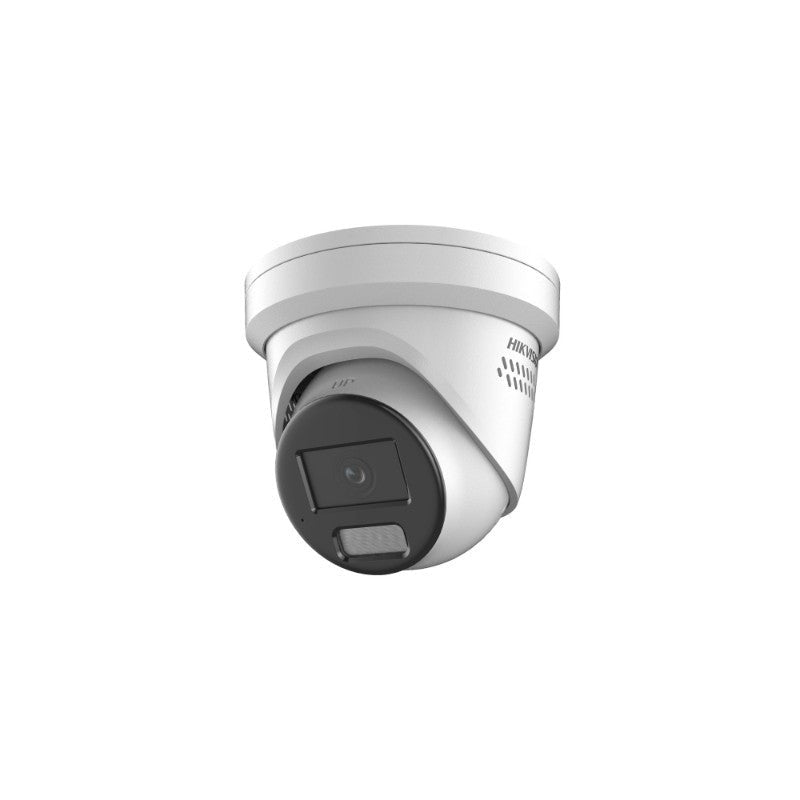 Hikvision Ds-2cd2347g2-lsu/sl 4MP Gen2 Colorvu Turret Camera Acusense Speaker Strobe Mic 30m White LED 2.8mm