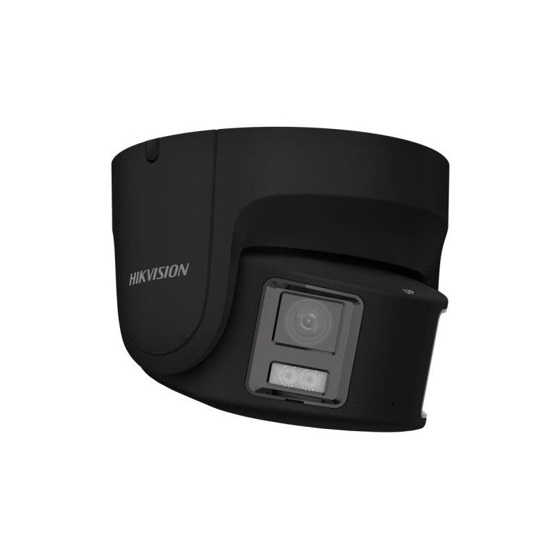 Hikvision Ds-2cd2387g2p-lsu/sl 8MP Colorvu Turret 4mm Dual Head Strobe + Speaker Network Camera Panoramic 180 Degree