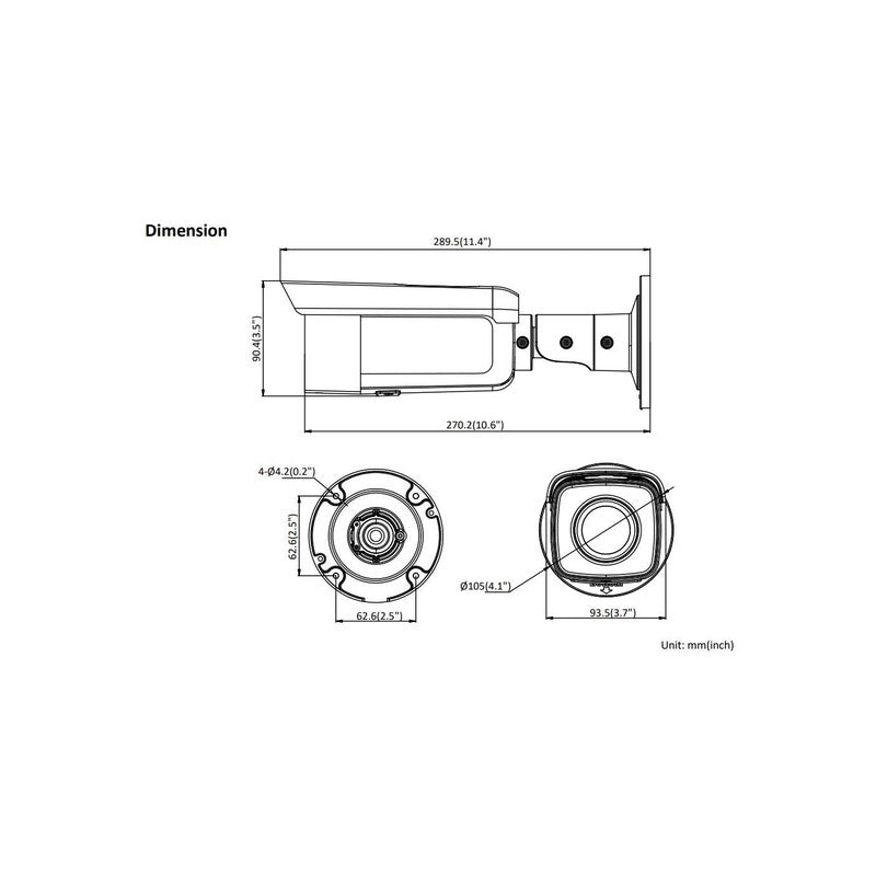 Hikvision Ds-2cd2t86g2-2i 8MP Outdoor Bullet CCTV Camera 50m IR Powered By Darkfighter & Acusense