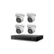 Hikvision Hilook Hikvision 6MP Acusense 4ch CCTV Kit With 4 Turret IP Cameras Ipc-t262h-mu