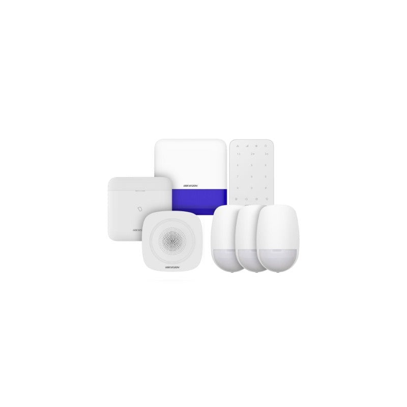 Hikvision Axpro-kit3detectors Ax Pro Hub Kit, 1x Alarm Hub, 1x Keypad, 2x Sounder, 3x Pir Detector