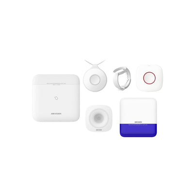 Hikvision Ax Pro Duress Alarm Security Kit – Control Panel, Panic Buttons & Sirens