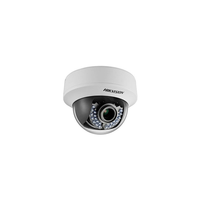 Hikvision Hik-e56d5tavpir3 Tvi Outdoor Dome Camera, Hd1080p, 40m Ir, 12 Vdc/ 24vac, Ip66, 2.8-12mm Len
