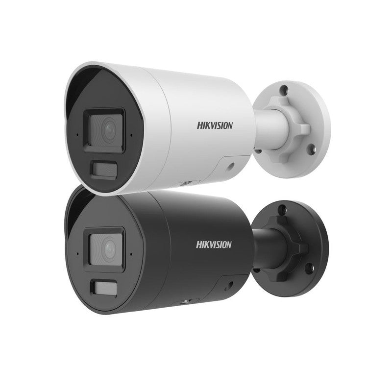 Hikvision Ds-2cd2066g2h-i2u/sl 6MP Outdoor Acusense Mini Bullet Camera, Mic, Ir, Strobe, Audio Alarm, 2.8mm Black