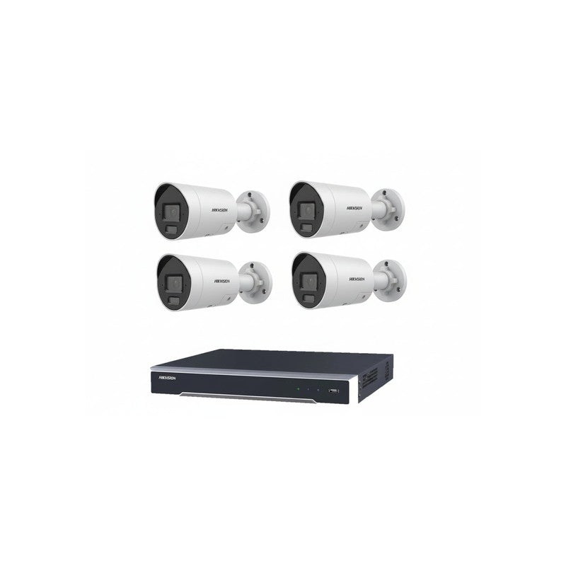 Hikvision 6MP 4ch CCTV Kit: 4x Darkfighter Mini Bullet Cameras & 4ch POE NVR