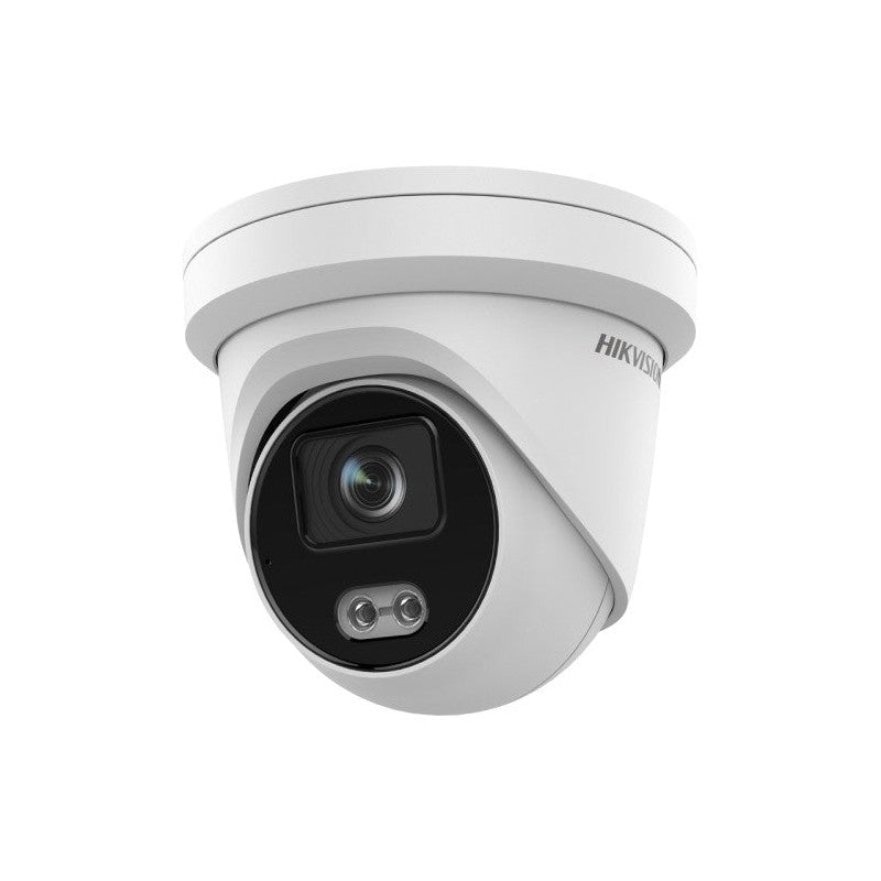 Hikvision Ds-2cd2367g2-lu 6MP Gen2 Colorvu Turret Camera With Acusense & Mic 30m White LED 2.8mm