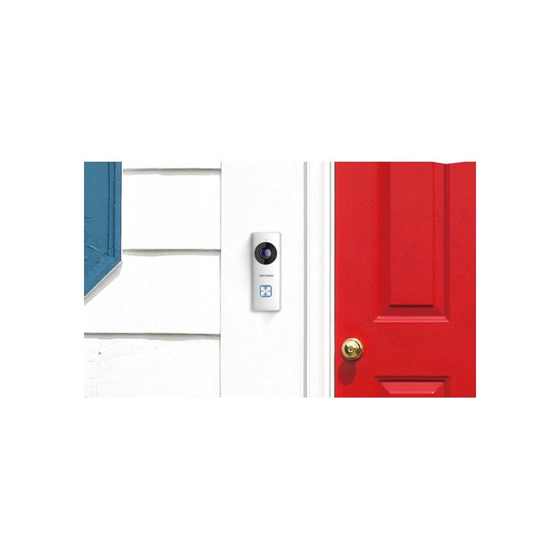 Hikvision Ds-kb6403-wip Wi-fi Video Doorbell With Inbuilt Wide Angle Camera, 12vdc