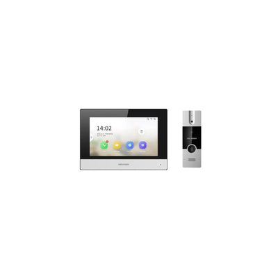 Hikvision Ds-kis302-p Hybrid Intercom Kit, 4 Wire Door & 4-wire/ip/wifi Room, 1 To 1, With Psu