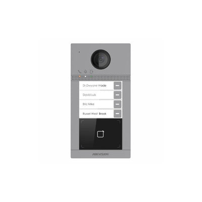 Hikvision Ds-kv8413-wme1 Gen2 Intercom 4 Button ‘villa’ Door Station (lan / Wifi)