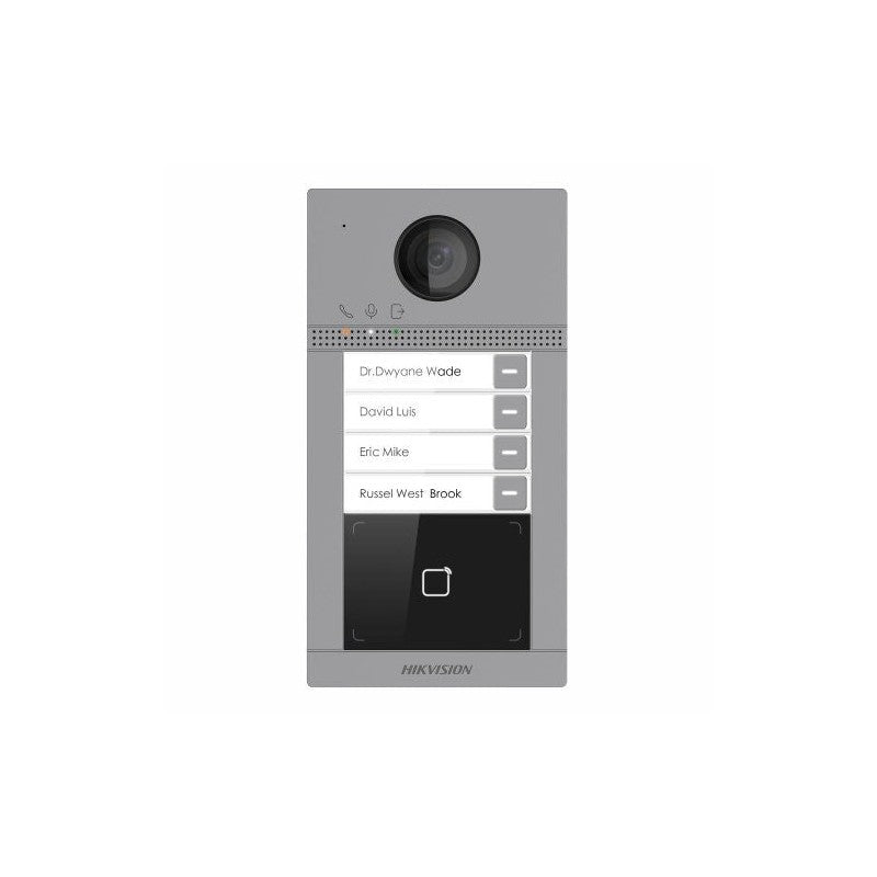 Hikvision Ds-kv8413-wme1 Gen2 Intercom 4 Button ‘villa’ Door Station (lan / Wifi)