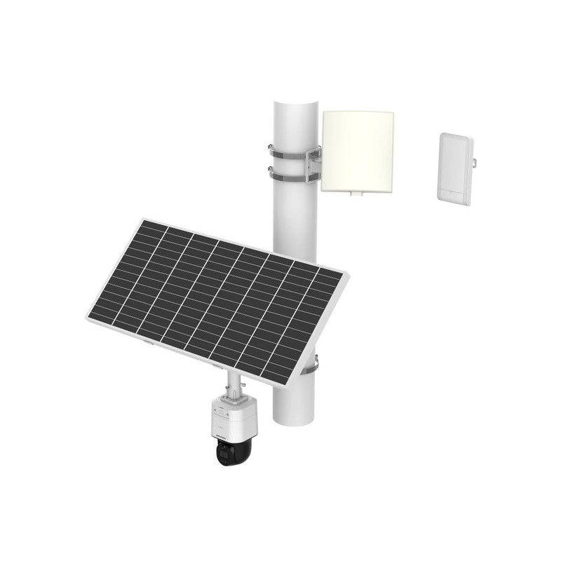 Hikvision Ds-2xs3q47g1-ldw(h)/c18s40 4MP Colorvu Solar-powered Security Camera Pt Kit