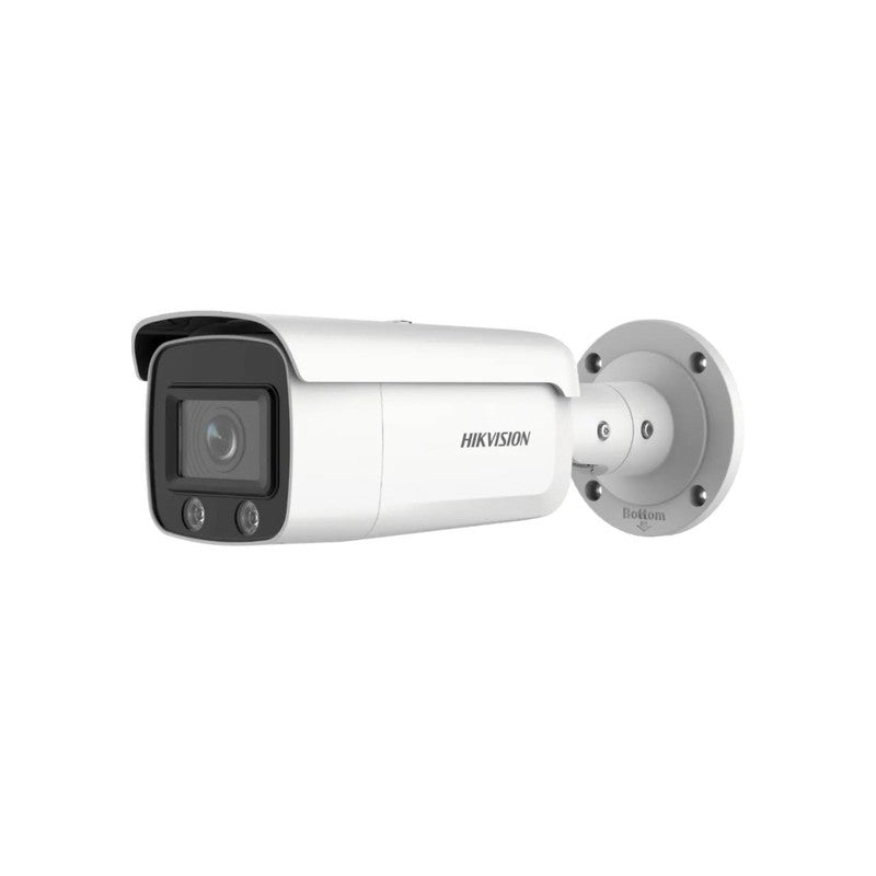 Hikvision Ds-2cd2t47g2-l 4MP Gen2 Outdoor Colorvu Bullet Camera With Acusense 60m White LED 2.8mm