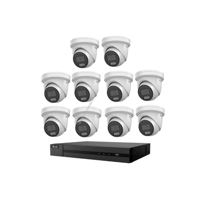Hikvision Hilook Hikvision 6MP Acusense 16ch CCTV Kit With 10 Turret IP Cameras Ipc-t262h-mu