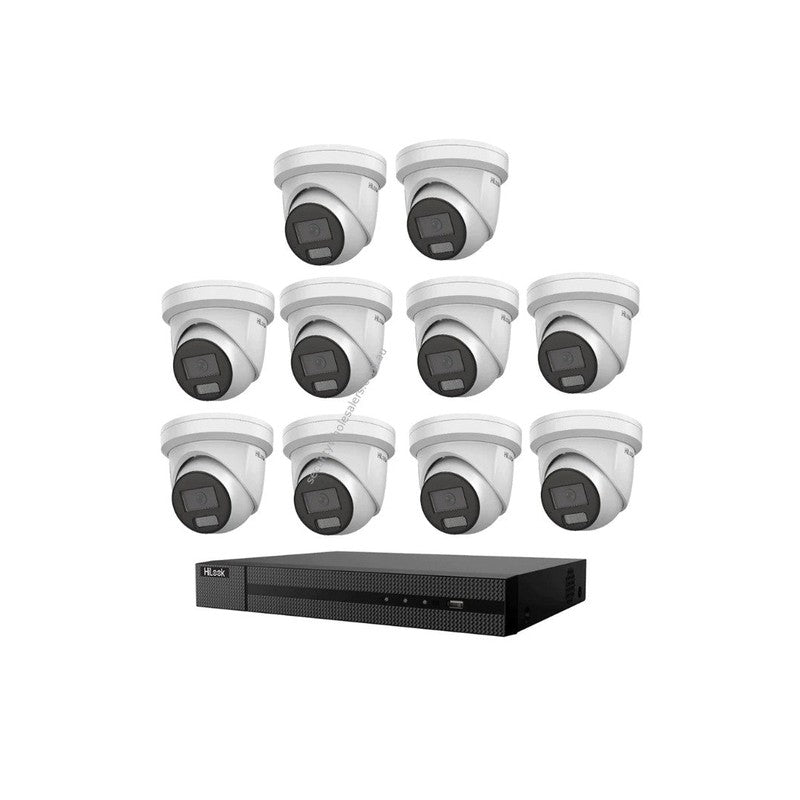 Hikvision Hilook Hikvision 6MP Acusense 16ch CCTV Kit With 10 Turret IP Cameras Ipc-t262h-mu