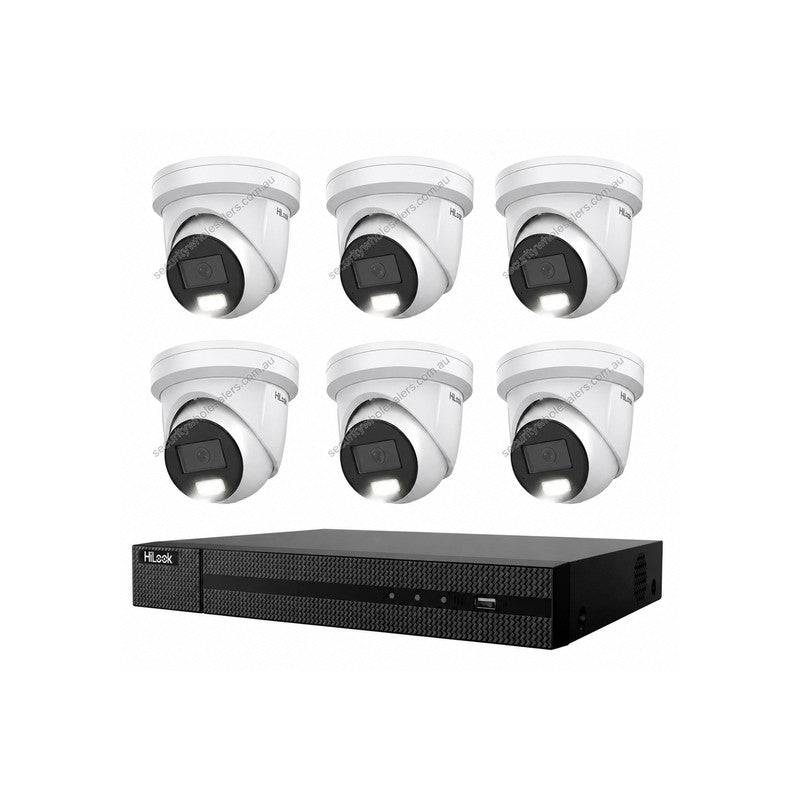 Hikvision Hilook Hikvision 8MP Pro Series CCTV Kit – 6x Turret Ipc-t383h-mu + 8ch POE NVR (nvr-108mh-c/8p)
