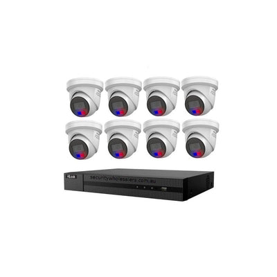 Hikvision Hilook By Hikvision 6MP Acusense 8ch CCTV Kit With 8 Colour Deterrence Cameras Ipc-t269-mu/sl