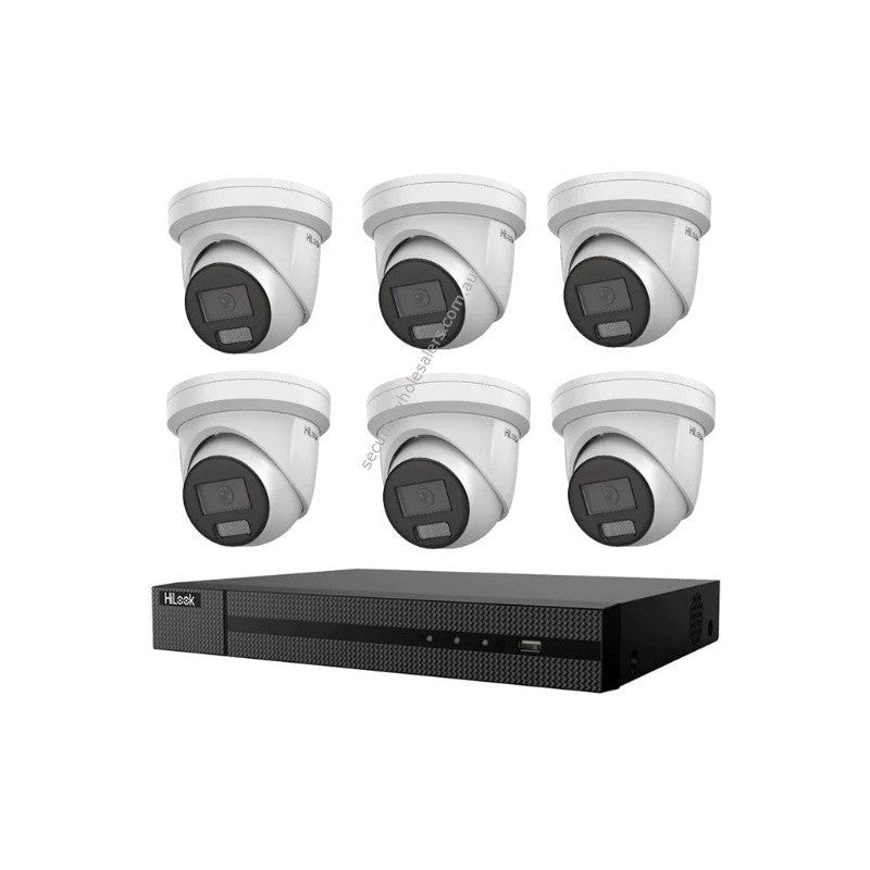Hikvision Hilook Hikvision 8MP 4K Acusense CCTV Kit – 6x Turret Ipc-t381h-mu + 8ch POE NVR (nvr-108mh-c-8p)