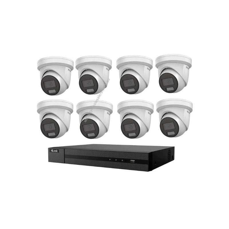 Hikvision Hilook Hikvision 8MP Pro Series CCTV Kit – 8x Turret Ipc-t383h-mu + 16ch POE NVR (nvr-216mh-c/16p)
