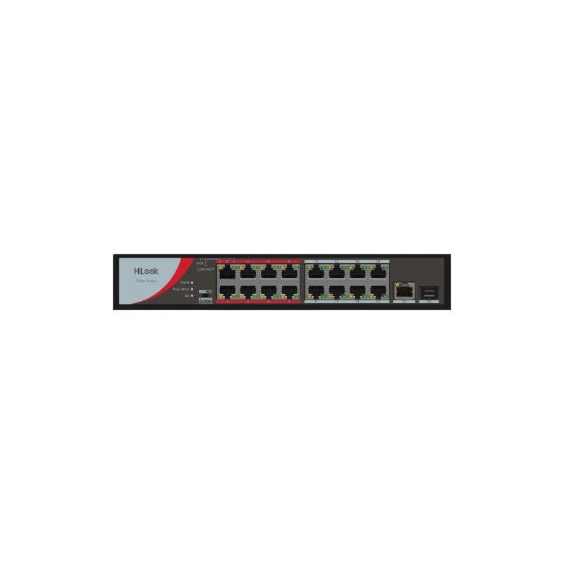 Hikvision Ns-0318p-130(b) 16port 100 Mbps Long-range POE Unmanaged Switch With Gigabit Uplink & 250m Extend Mode