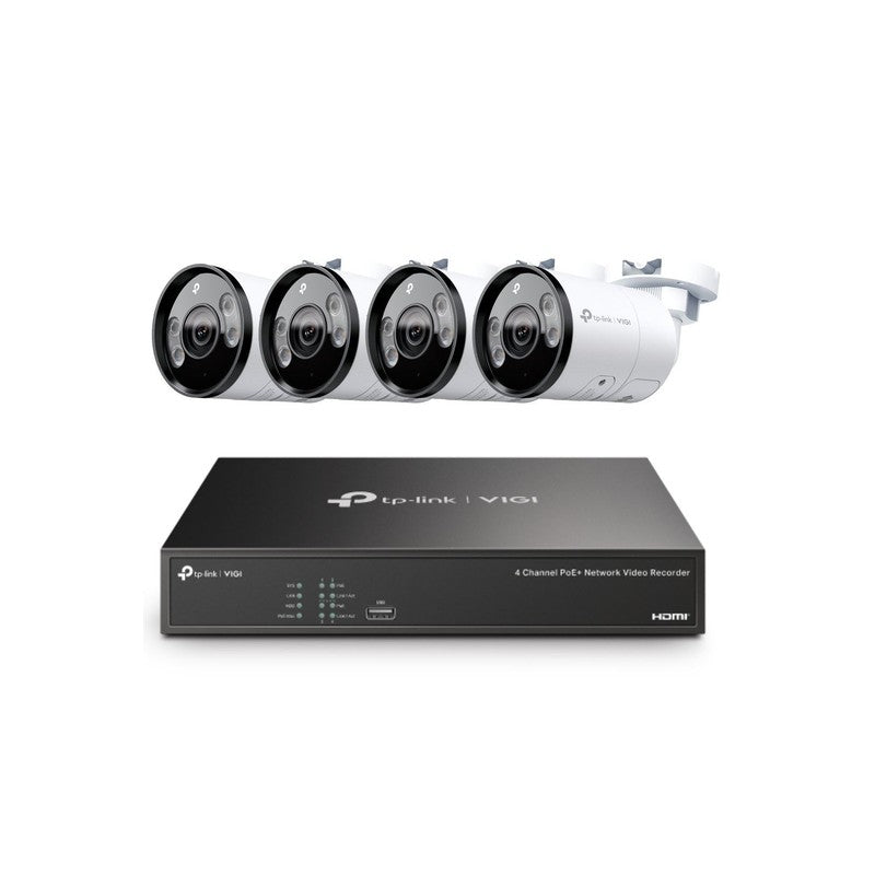 Tp-link Insight 8MP Bullet CCTV Kit: 4 X IP Cameras (full-colour Speaker / Mic / Light) + 4ch NVR