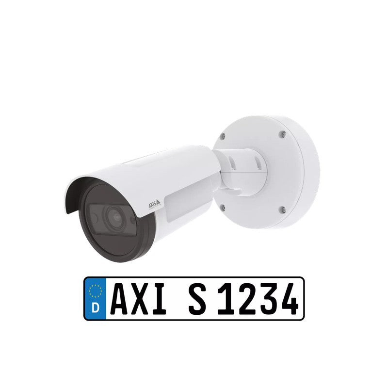 Axis P1465-le-3 License Plate Verifier Kit – 1080p Bullet Camera With Built-in Lpr Analytics, Ir, And Free-flow Vehicle Recognition