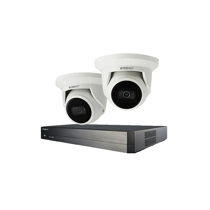 Hanwha Vision Ct-ane-kit-4ch2cam A Series Kit (2 X Ane-l7012r + 1 X Arn-410s W/ 2tb Hdd)