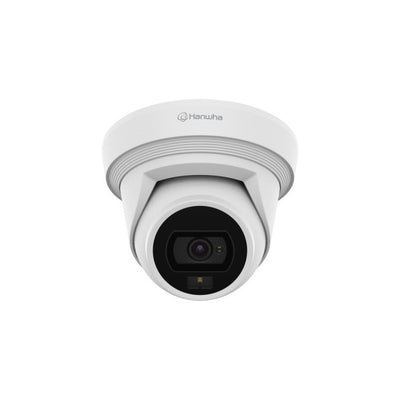 Hanwha Vision Qne-c8013rl 5MP AI Dual-light Flateye Outdoor Camera – 3 Mm Lens, Warm White LED & Ir, AI Analytics