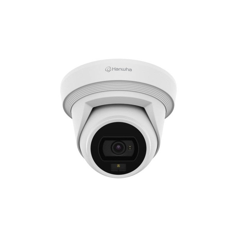 Hanwha Vision Qne-c8013rl 5MP AI Dual-light Flateye Outdoor Camera – 3 Mm Lens, Warm White LED & Ir, AI Analytics