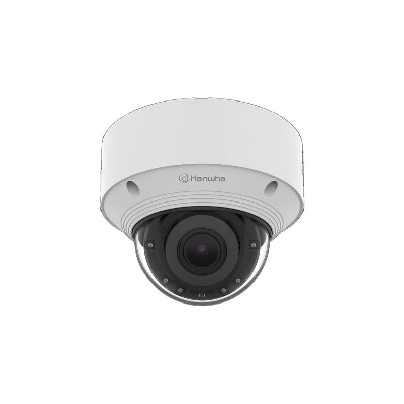 Hanwha Vision Qnv-c9083r 8MP 4K AI IR Vandal Dome Camera With 3.2-10.2mm Varifocal Lens