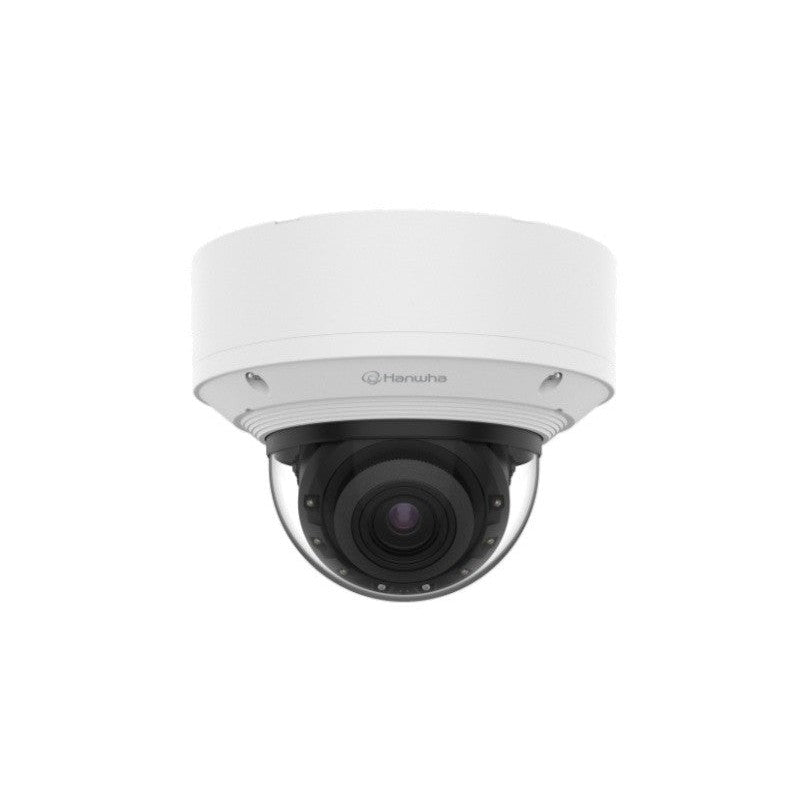 Hikvision Hanwha Vision Pnd-a7082rv 4MP AI Indoor Vandal Dome Camera With 4.6–9.35mm Motorized Varifocal Lens, 60m Wiseir, Dual SD Slots & Ik10