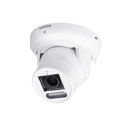 Vivotek It9389-htvw-v3 5MP Dual Light AI Turret IP Camera With Motorised 2.8-12mm Lens, Speaker, Mic, IR & Warm Light