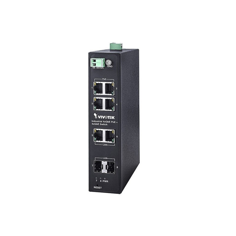 Vivotek Aw-iht-0800, Industrial 4xge POE + 2xge Utp + 2xge Sfp Switch