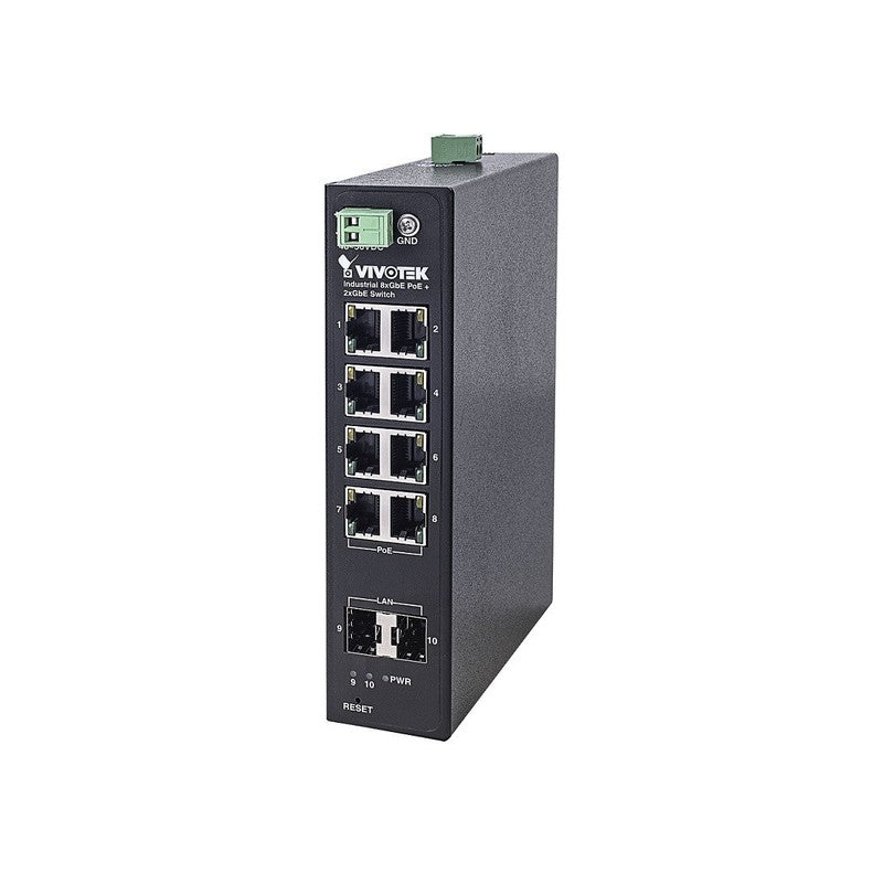 Vivotek Aw-iht-1000, Industrial 8xge POE + 2xge Sfp Switch