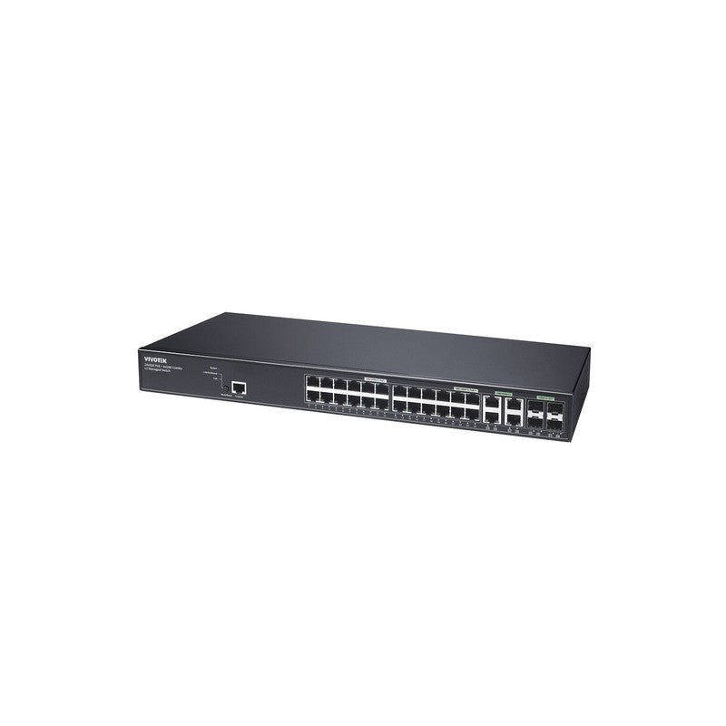 Vivotek Aw-gev-288a-370 Au, 4xgbe Bt 90w POE + 20xgbe 30w POE + 4xgbe Combo Vivocam L2 Managed POE Switch