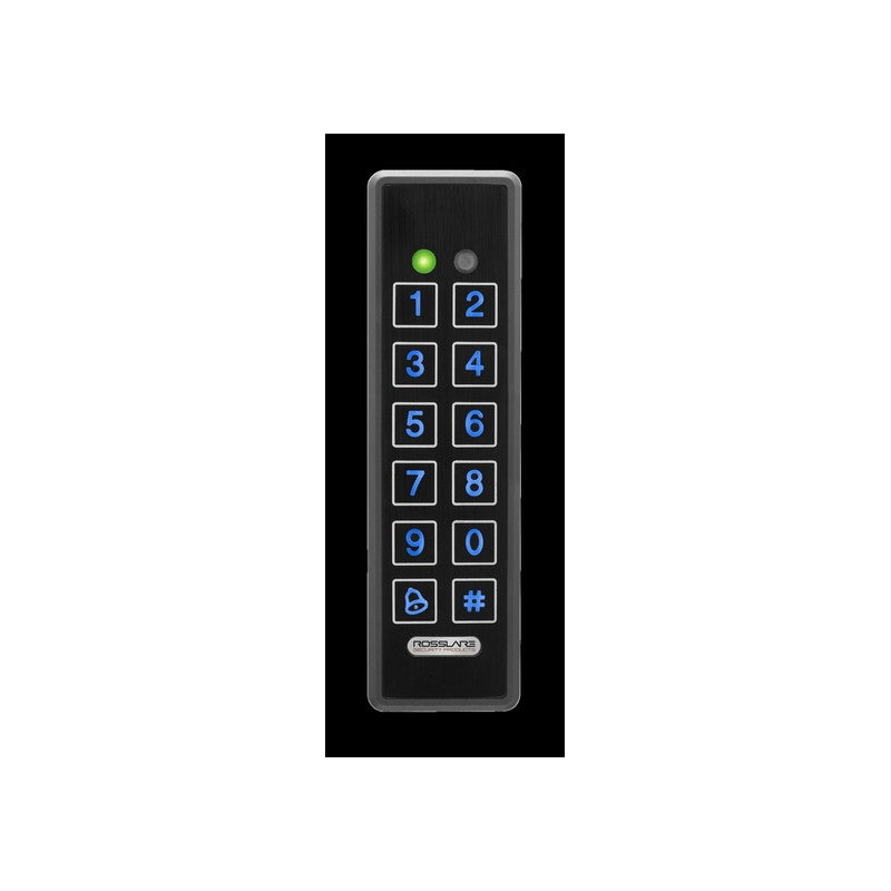 Rosslare Ayc-e60b Backlit Goprox Pin Keypad Reader Hid Em Wiegand Ip65 Black