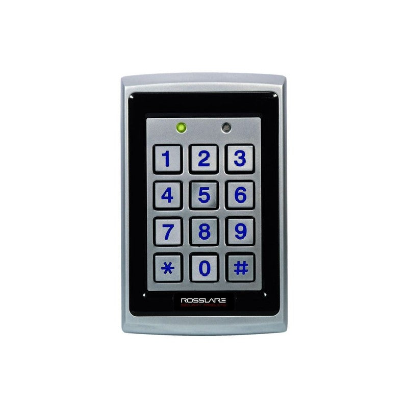 Rosslare Ayc-q6355 Csn Select Smart Card Keypad Reader Nfc Osdp Wiegand Ip65 8-16vdc Silver
