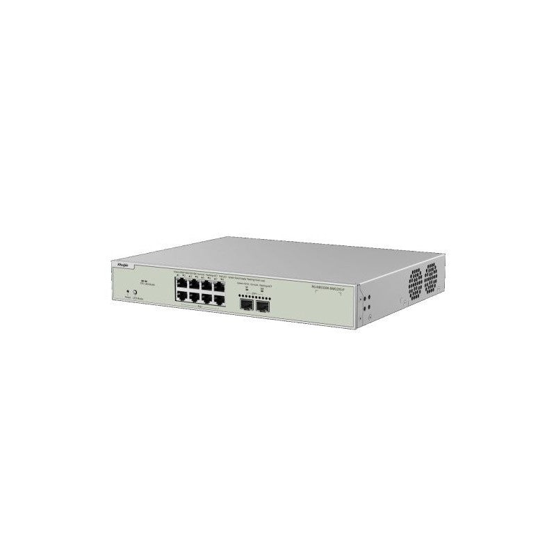 Ruijie Reyee Rg-nbs3300-8mg2xs-p 10-port Multi-gigabit Layer 2 Managed POE Switch With 8 Poe+ Ports, 2 X 10g Sfp+ Uplinks, 240w POE Budget