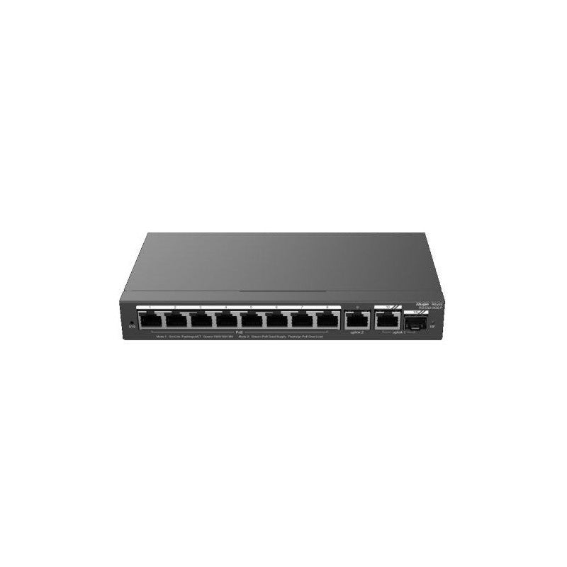 Ruijie Reyee Rg-es210gs-p 10-port Gigabit Smart Cloud Managed POE Switch With 8 Poe+ Ports, 1 Combo Port, 120w POE Budget