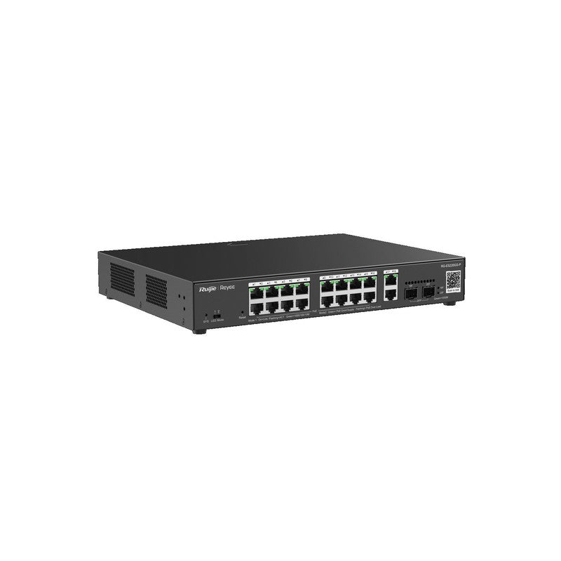 Ruijie Reyee Rg-es220gs-p 20-port Gigabit Smart Cloud Managed POE Switch With 16 Poe+ Ports, 2 Rj45 Ports, 2 Sfp Ports, 250w POE Budget