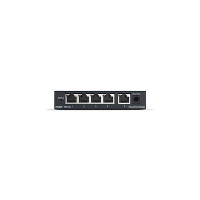 Ruijie Reyee Rg-es105gd 5-port Gigabit Desktop Unmanaged Non-poe Switch With Plug & Play, Metal Housing, Energy Saving