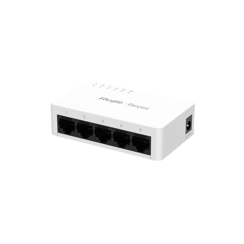 Ruijie Reyee Rg-es05f 5-port 10/100mbps Unmanaged Non-poe Switch With Plug & Play, Fast Ethernet, Energy Saving