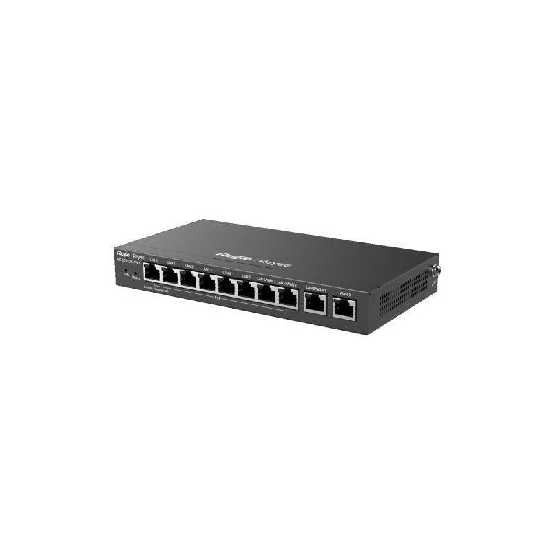 Ruijie Reyee Rg-eg210g-p-v3 10-port Gigabit Cloud Managed POE Router With 110w POE Budget, 200 Users, 1000mbps Throughput