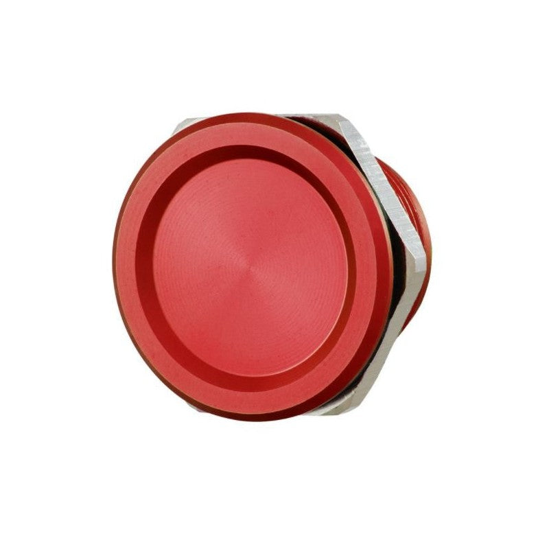 Rosslare Piezo Button Red Round Flat Head Ip68 Single Pole/single Throw (sp/st) Momentary